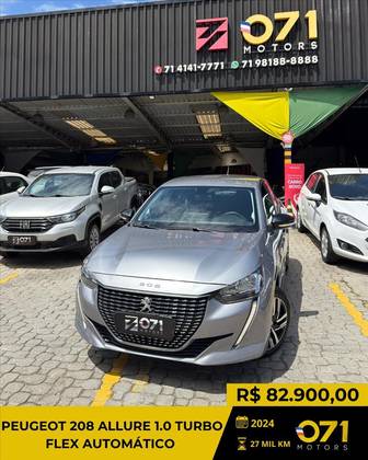 PEUGEOT 208 1.0 TURBO 200 FLEX ALLURE CVT PEUGEOT 208 1.0 TURBO 200 FLEX ALLURE CVT